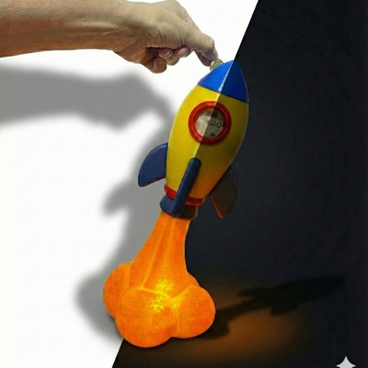 Lámpara y Alcancía Cohete